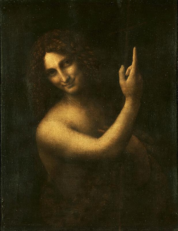 Leonardo  Da Vinci John the Baptist oil painting image
